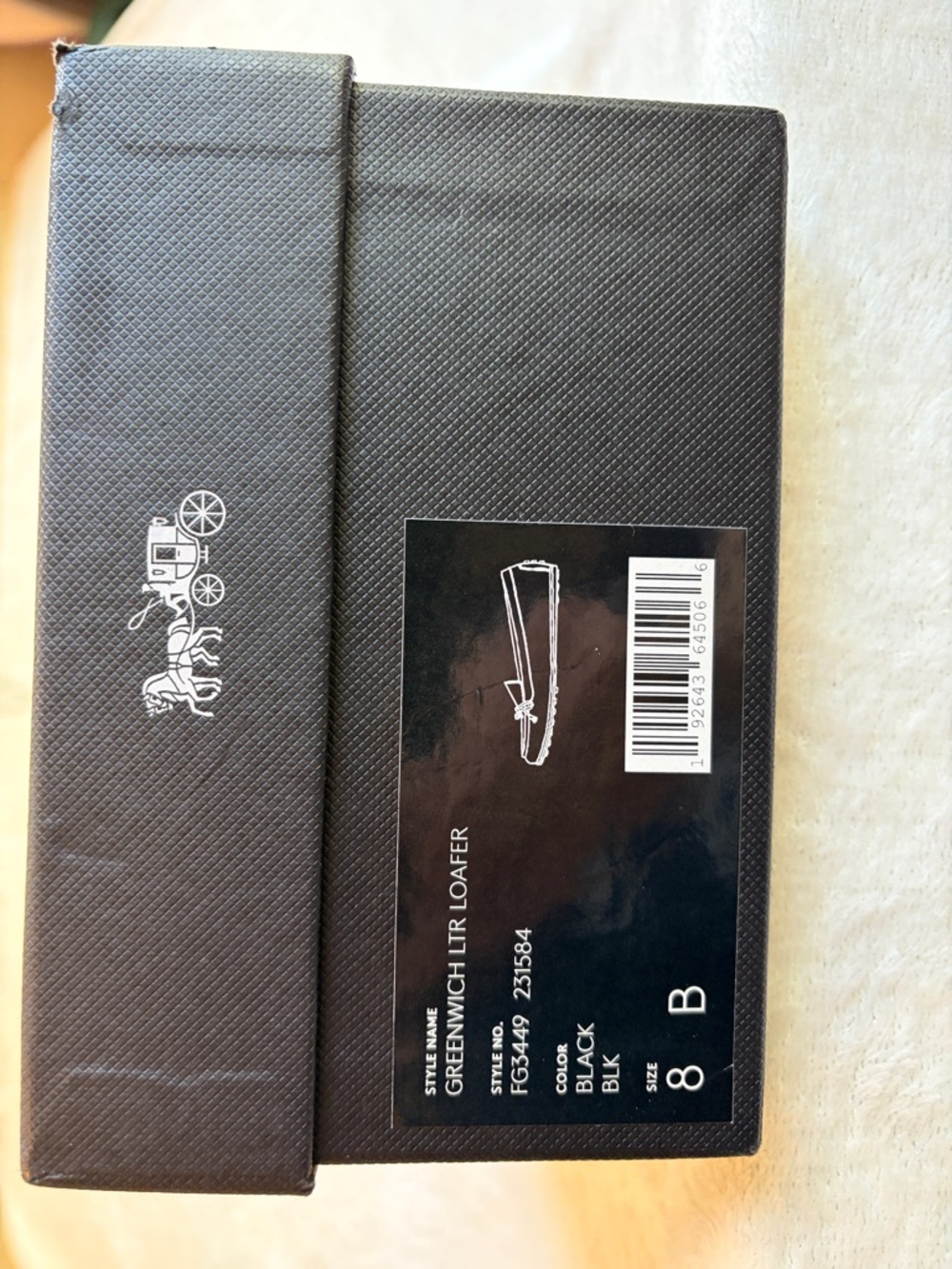 Coach Greenwich Leather Loafer Black Tassel Logo Bow Women's Size 8 B - Picture 9 of 9